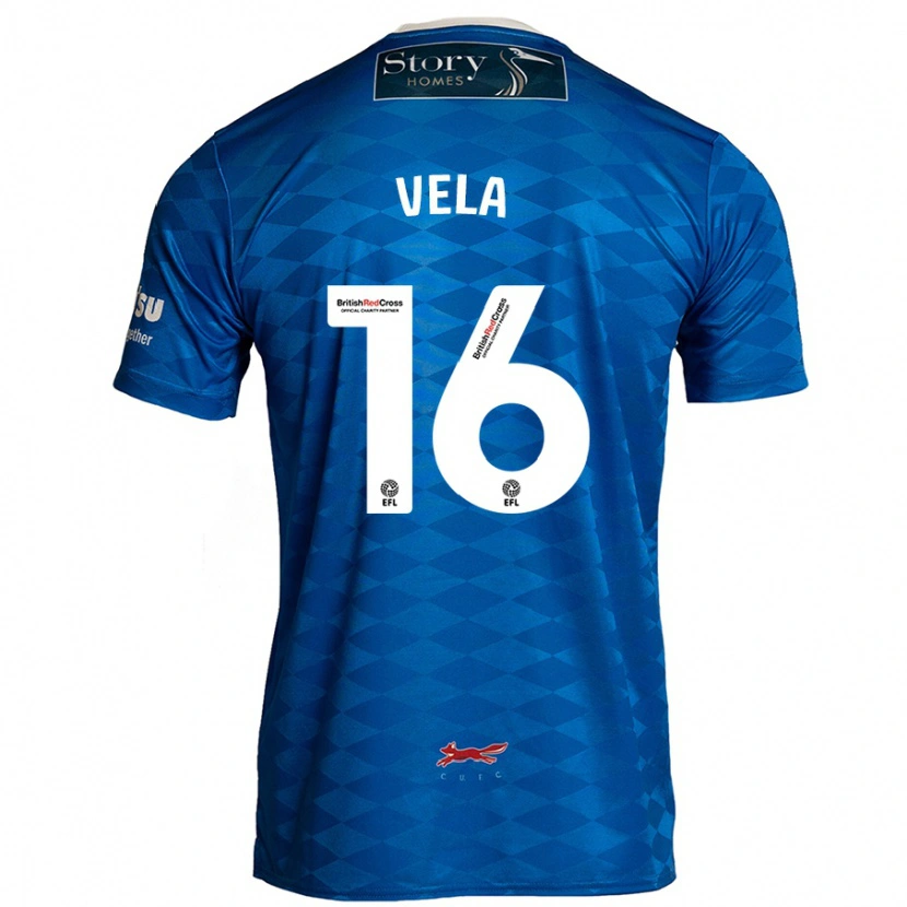 Danxen Kinderen Josh Vela #16 Blauw Thuisshirt Thuistenue 2024/25 T-Shirt