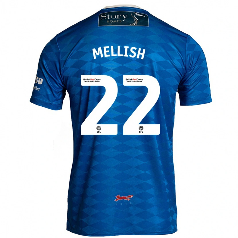 Danxen Kinderen Jon Mellish #22 Blauw Thuisshirt Thuistenue 2024/25 T-Shirt