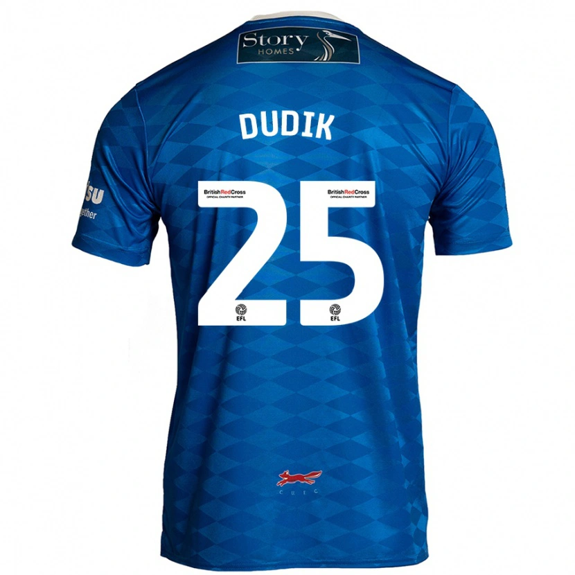 Danxen Kinderen Anton Dudik #25 Blauw Thuisshirt Thuistenue 2024/25 T-Shirt