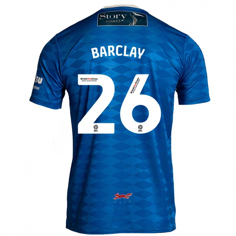 Danxen Kinderen Ben Barclay #26 Blauw Thuisshirt Thuistenue 2024/25 T-Shirt