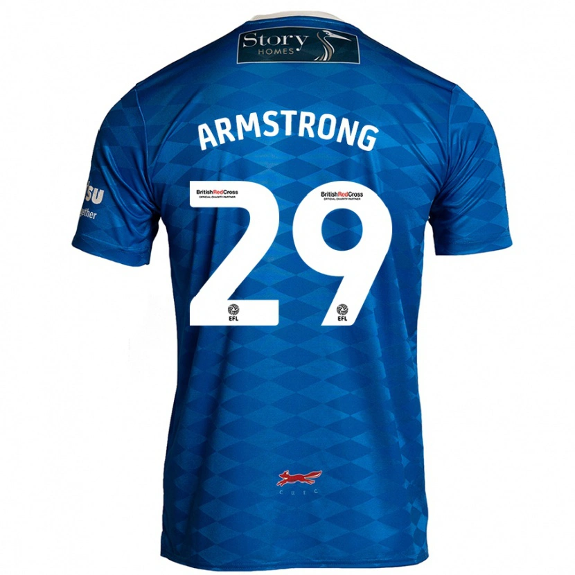 Danxen Kinderen Luke Armstrong #29 Blauw Thuisshirt Thuistenue 2024/25 T-Shirt