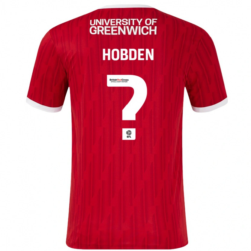 Danxen Kinderen Ollie Hobden #0 Rood Wit Thuisshirt Thuistenue 2024/25 T-Shirt