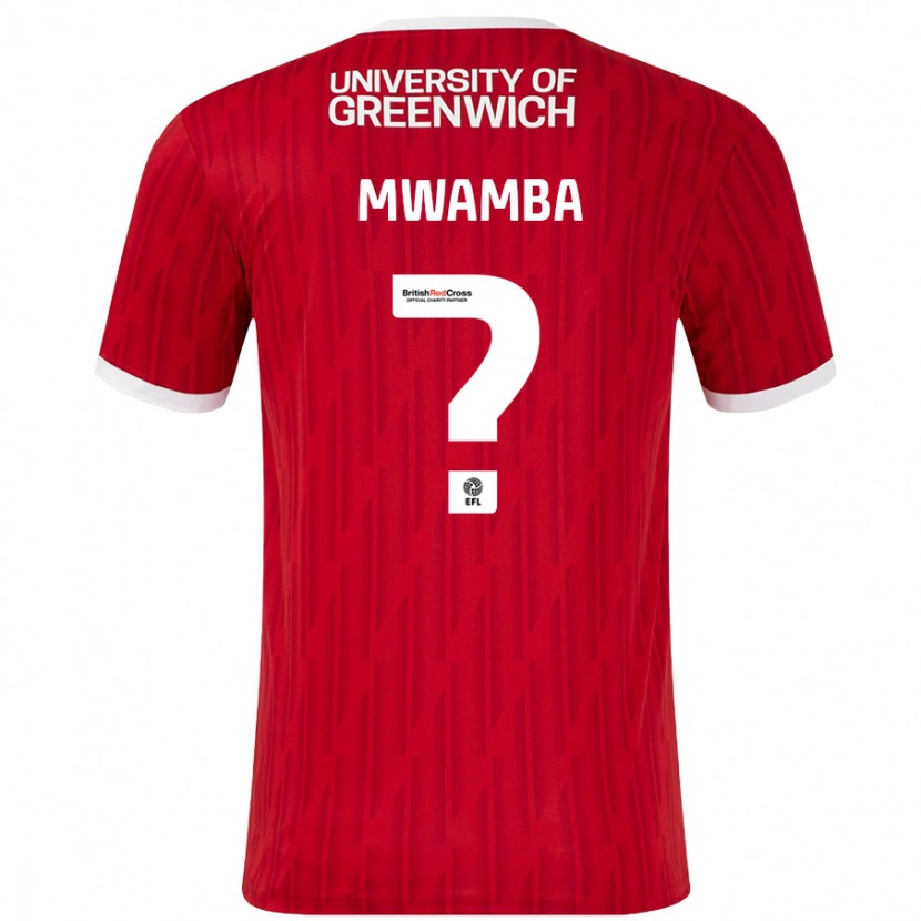 Danxen Kinderen Alan Mwamba #0 Rood Wit Thuisshirt Thuistenue 2024/25 T-Shirt