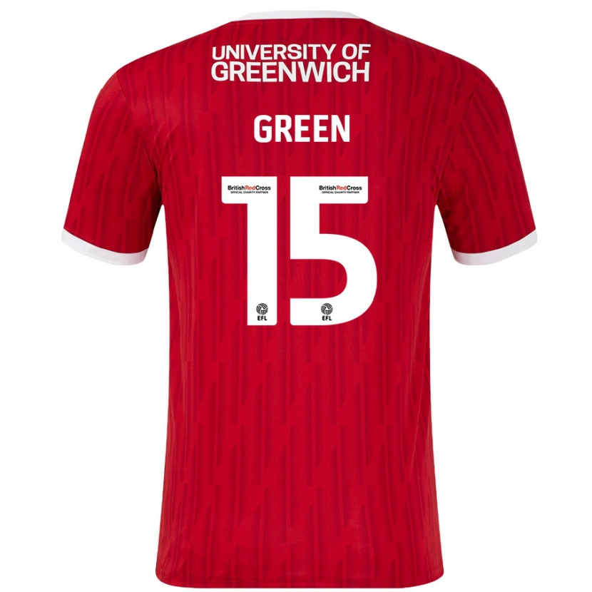 Danxen Kinderen Kayleigh Green #15 Rood Wit Thuisshirt Thuistenue 2024/25 T-Shirt