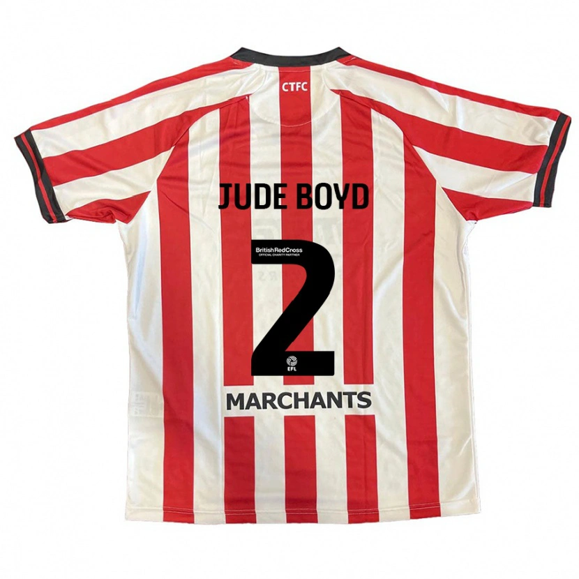 Danxen Kinderen Arkell Jude-Boyd #2 Rood Wit Thuisshirt Thuistenue 2024/25 T-Shirt