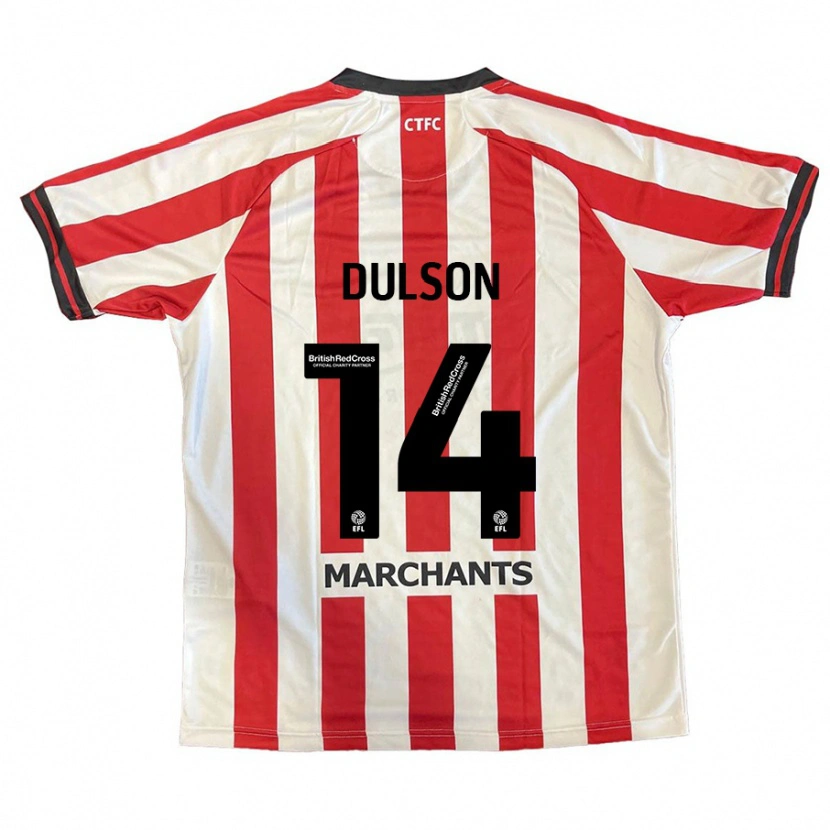 Danxen Kinderen Liam Dulson #14 Rood Wit Thuisshirt Thuistenue 2024/25 T-Shirt