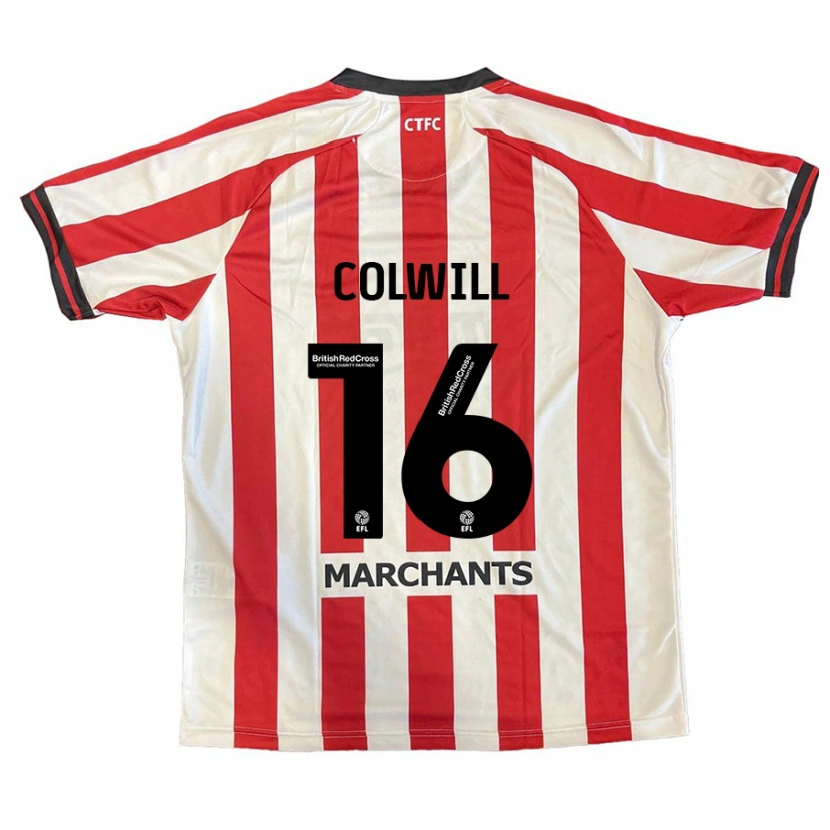 Danxen Kinderen Joel Colwill #16 Rood Wit Thuisshirt Thuistenue 2024/25 T-Shirt