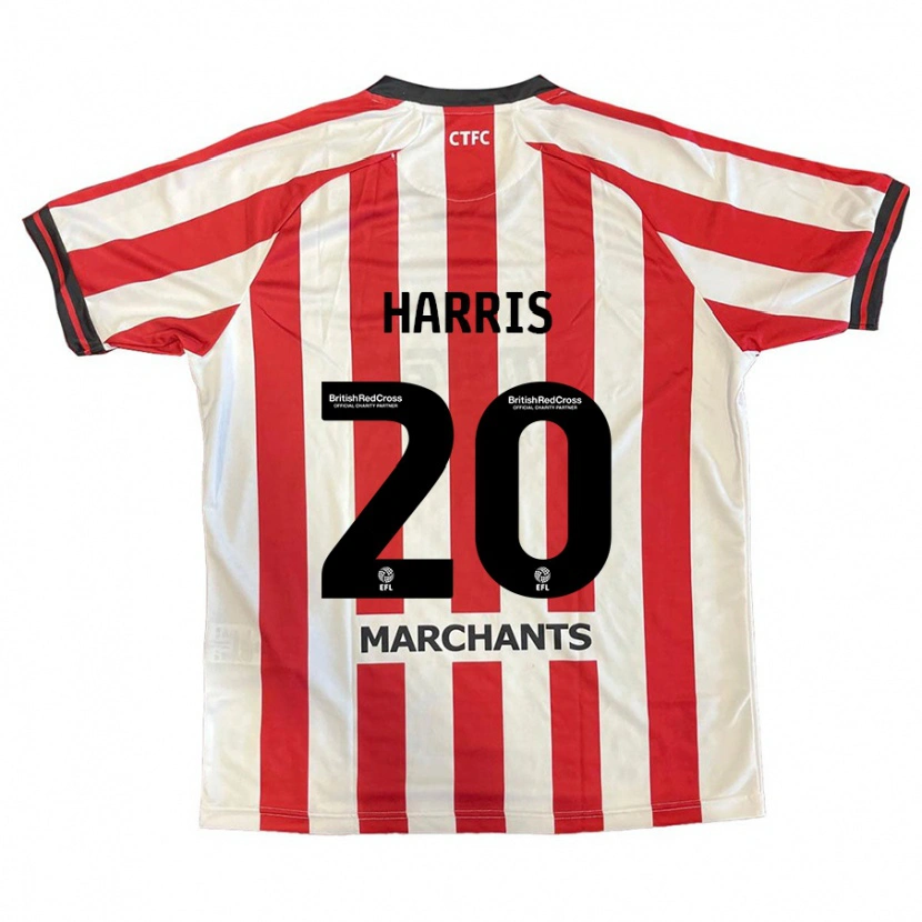 Danxen Kinderen Max Harris #20 Rood Wit Thuisshirt Thuistenue 2024/25 T-Shirt