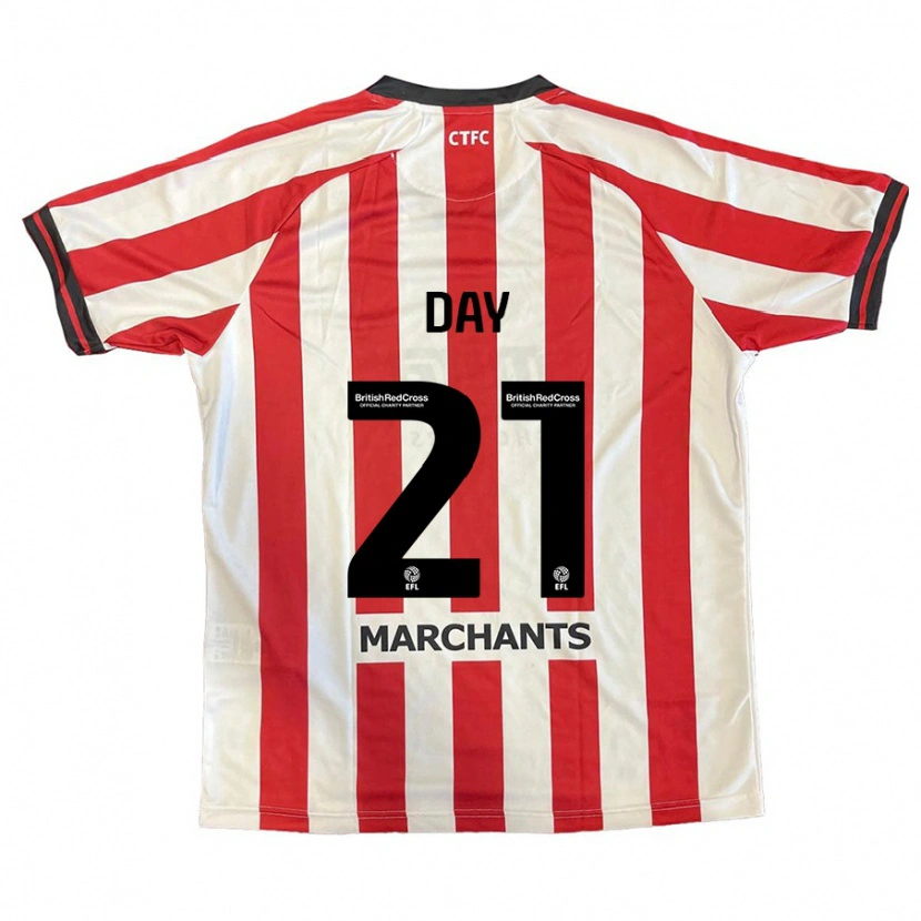 Danxen Kinderen Joe Day #21 Rood Wit Thuisshirt Thuistenue 2024/25 T-Shirt