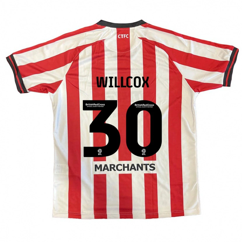 Danxen Kinderen Freddy Willcox #30 Rood Wit Thuisshirt Thuistenue 2024/25 T-Shirt