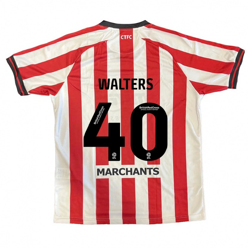 Danxen Kinderen Cameron Walters #40 Rood Wit Thuisshirt Thuistenue 2024/25 T-Shirt