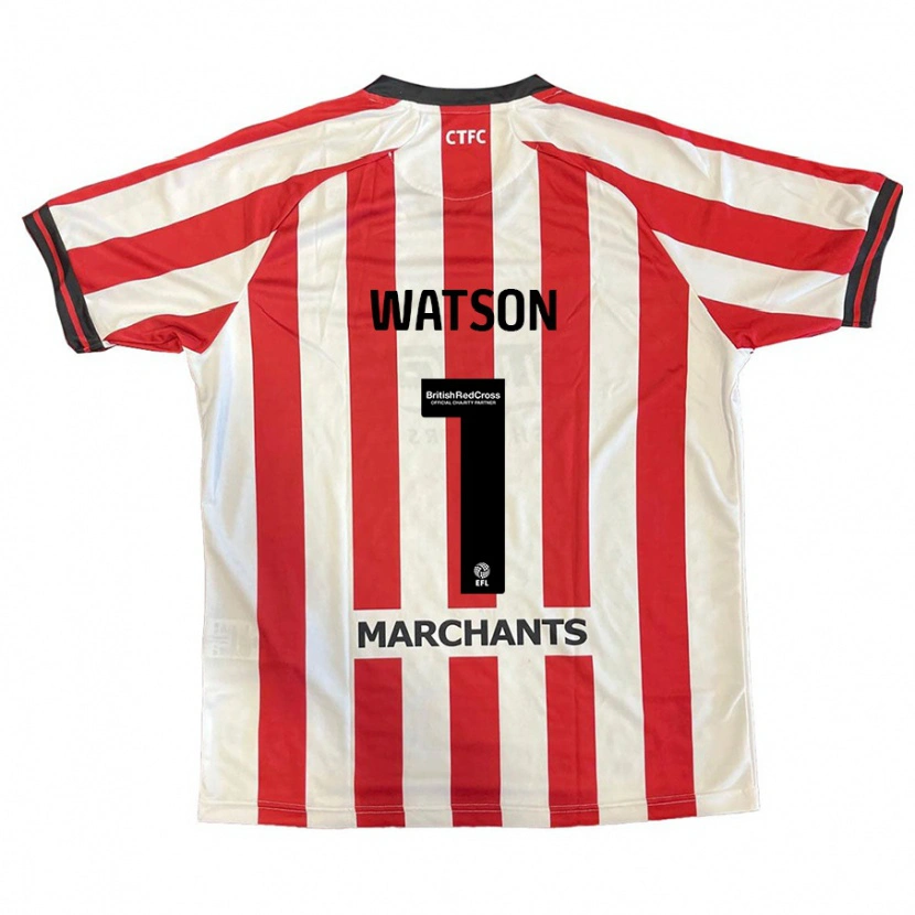 Danxen Kinderen Aimee Watson #1 Rood Wit Thuisshirt Thuistenue 2024/25 T-Shirt