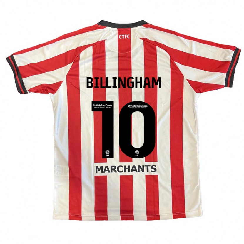 Danxen Kinderen Lily Billingham #10 Rood Wit Thuisshirt Thuistenue 2024/25 T-Shirt