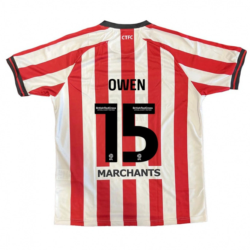 Danxen Kinderen Emily Owen #15 Rood Wit Thuisshirt Thuistenue 2024/25 T-Shirt