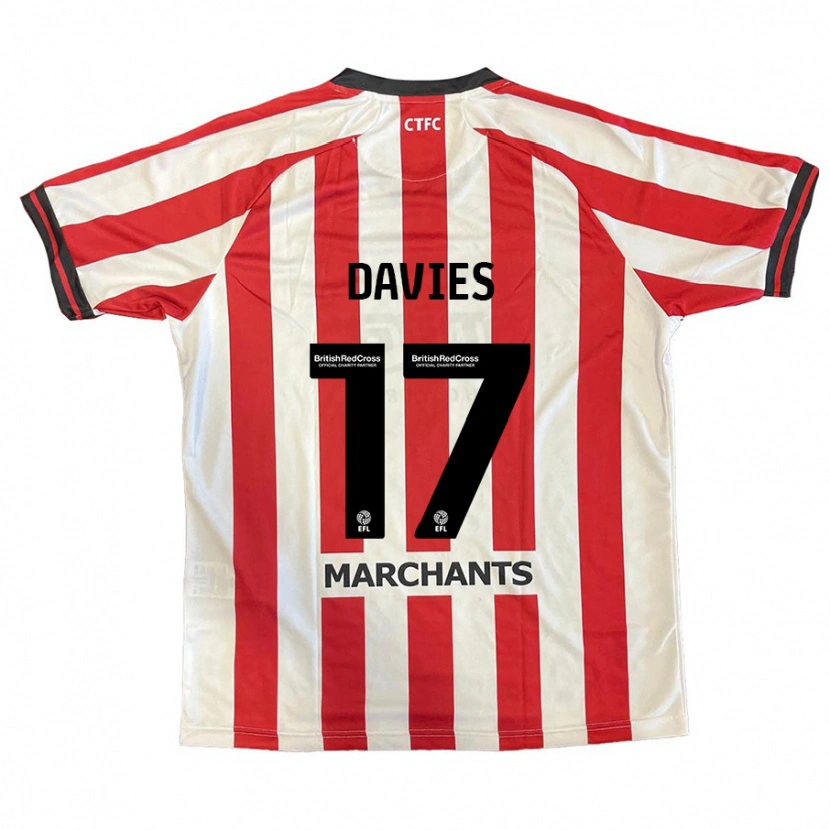 Danxen Kinderen Annabel Davies #17 Rood Wit Thuisshirt Thuistenue 2024/25 T-Shirt