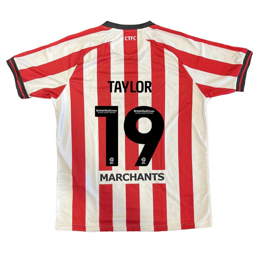 Danxen Kinderen Jessie Taylor #19 Rood Wit Thuisshirt Thuistenue 2024/25 T-Shirt