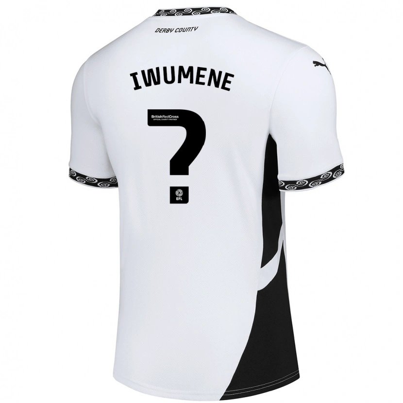 Danxen Kinderen Alex Stepien-Iwumene #0 Wit Zwart Thuisshirt Thuistenue 2024/25 T-Shirt