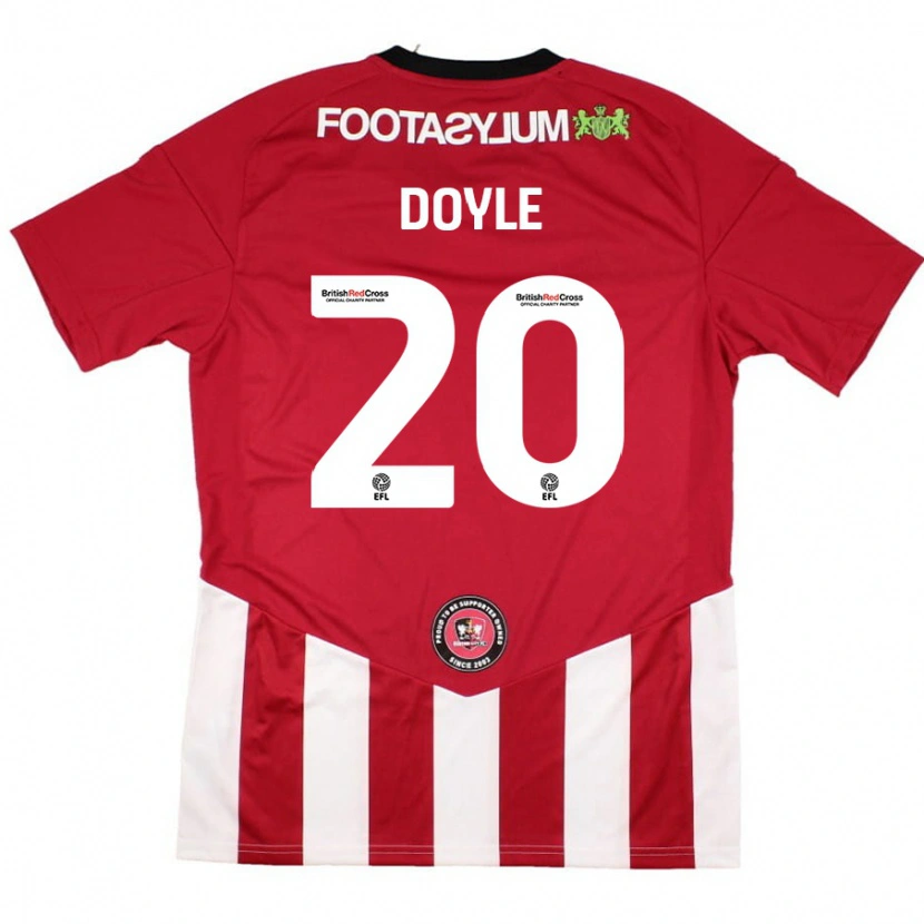 Danxen Kinderen Kamari Doyle #20 Rood Wit Thuisshirt Thuistenue 2024/25 T-Shirt