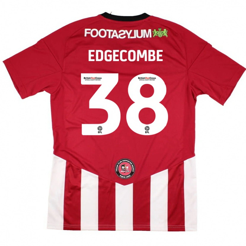 Danxen Kinderen Max Edgecombe #38 Rood Wit Thuisshirt Thuistenue 2024/25 T-Shirt