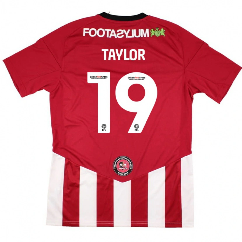 Danxen Kinderen Mollie Taylor #19 Rood Wit Thuisshirt Thuistenue 2024/25 T-Shirt