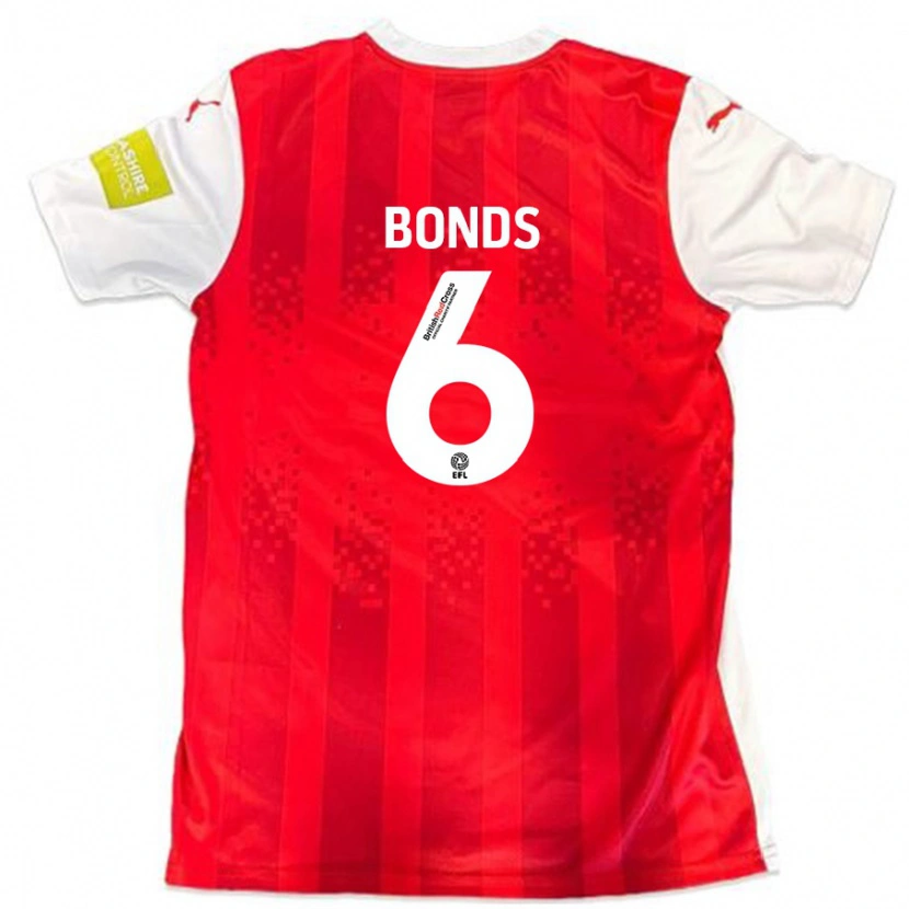 Danxen Kinderen Elliot Bonds #6 Rood Wit Thuisshirt Thuistenue 2024/25 T-Shirt