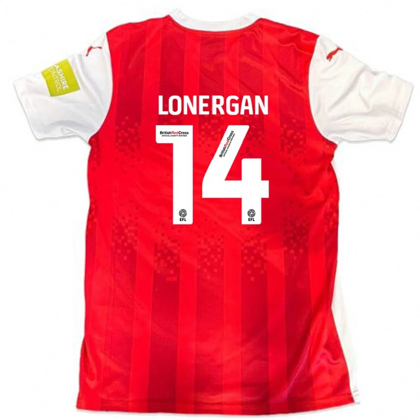 Danxen Kinderen Tommy Lonergan #14 Rood Wit Thuisshirt Thuistenue 2024/25 T-Shirt