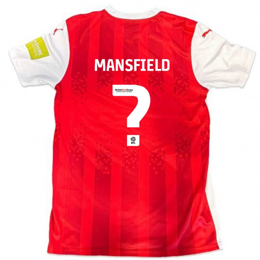 Danxen Kinderen Ronan Mansfield #0 Rood Wit Thuisshirt Thuistenue 2024/25 T-Shirt