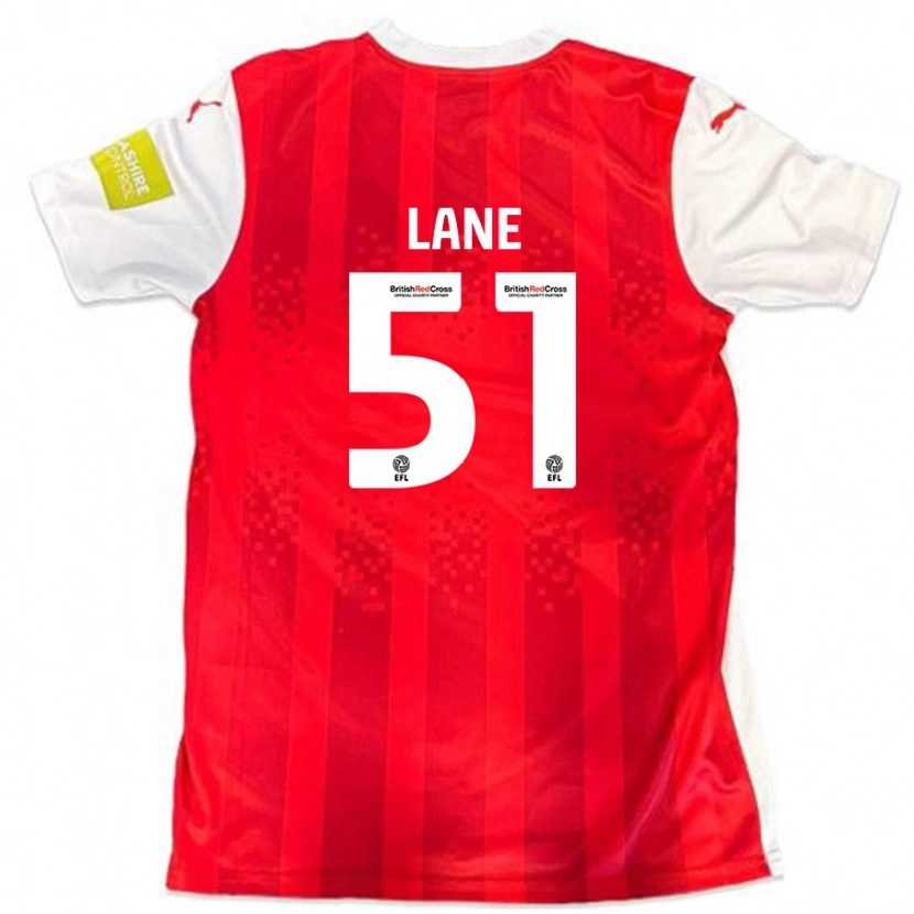 Danxen Kinderen Mikey Lane #51 Rood Wit Thuisshirt Thuistenue 2024/25 T-Shirt