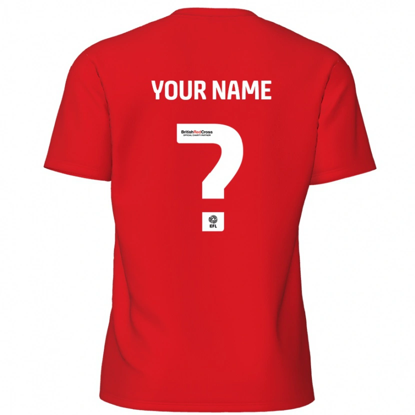 Danxen Kinderen Uw Naam #0 Rood Thuisshirt Thuistenue 2024/25 T-Shirt