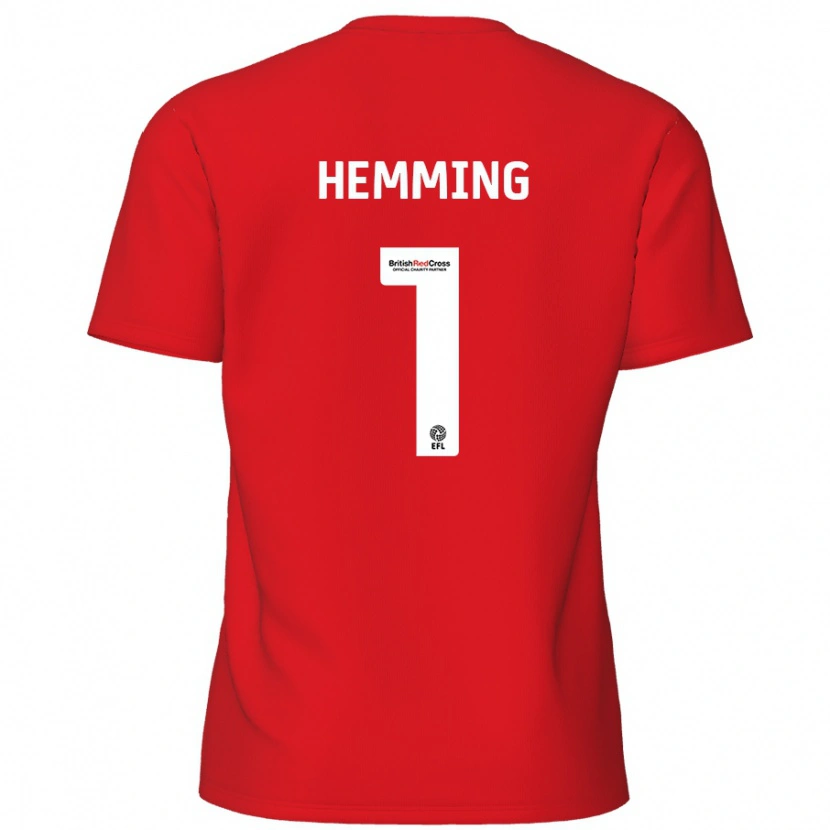 Danxen Kinderen Zach Hemming #1 Rood Thuisshirt Thuistenue 2024/25 T-Shirt