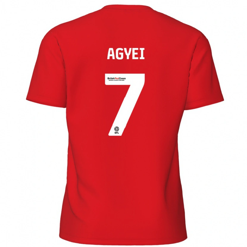 Danxen Kinderen Dan Agyei #7 Rood Thuisshirt Thuistenue 2024/25 T-Shirt