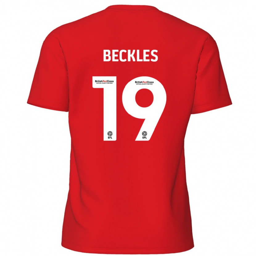 Danxen Kinderen Omar Beckles #19 Rood Thuisshirt Thuistenue 2024/25 T-Shirt