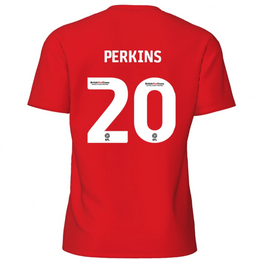 Danxen Kinderen Sonny Perkins #20 Rood Thuisshirt Thuistenue 2024/25 T-Shirt