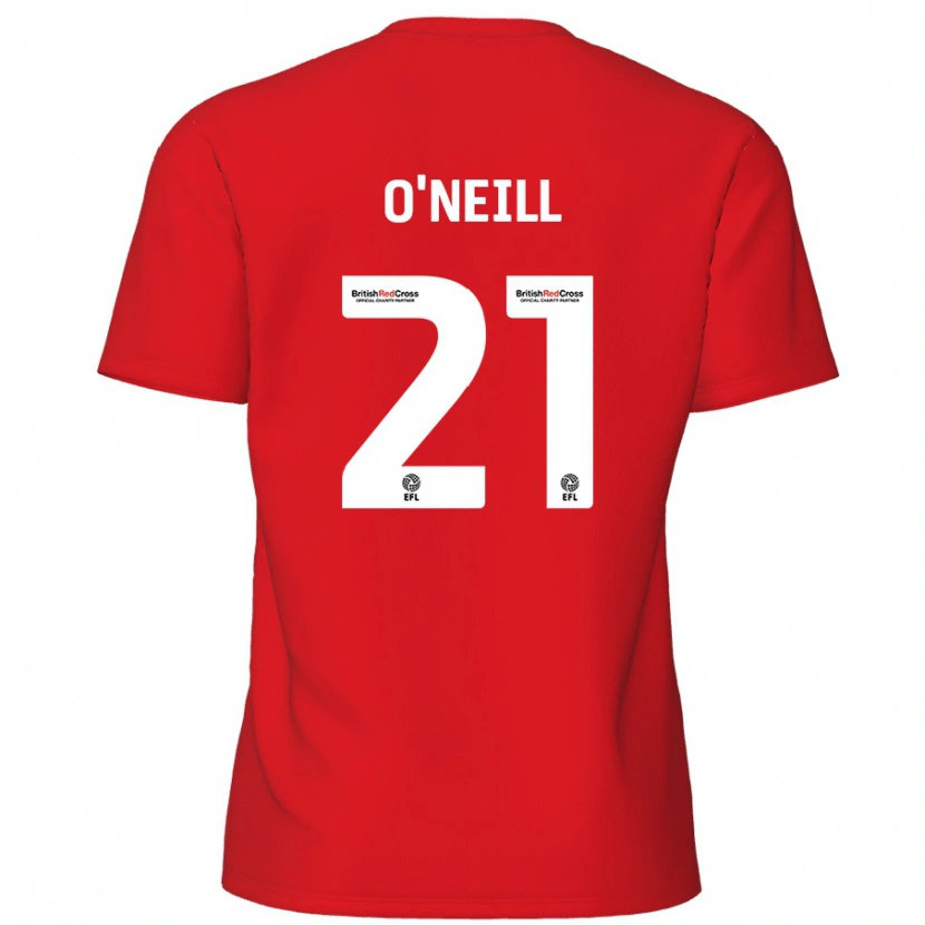 Danxen Kinderen Ollie O'neill #21 Rood Thuisshirt Thuistenue 2024/25 T-Shirt