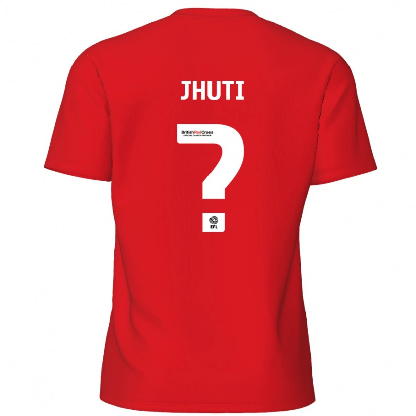 Danxen Kinderen Reece Jhuti #0 Rood Thuisshirt Thuistenue 2024/25 T-Shirt