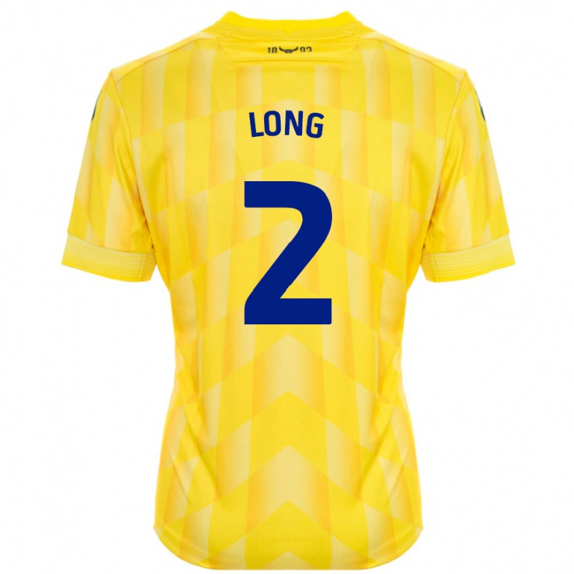 Danxen Kinderen Sam Long #2 Geel Thuisshirt Thuistenue 2024/25 T-Shirt