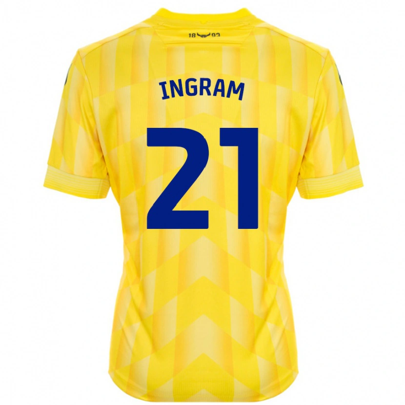 Danxen Kinderen Matt Ingram #21 Geel Thuisshirt Thuistenue 2024/25 T-Shirt