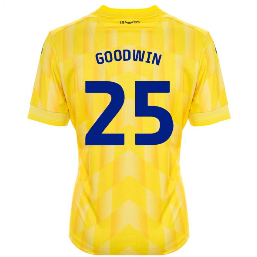 Danxen Kinderen Will Goodwin #25 Geel Thuisshirt Thuistenue 2024/25 T-Shirt