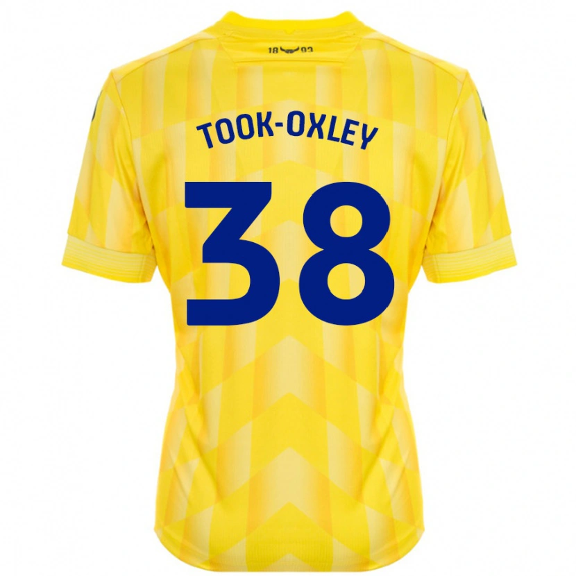 Danxen Kinderen Zaide Took-Oxley #38 Geel Thuisshirt Thuistenue 2024/25 T-Shirt