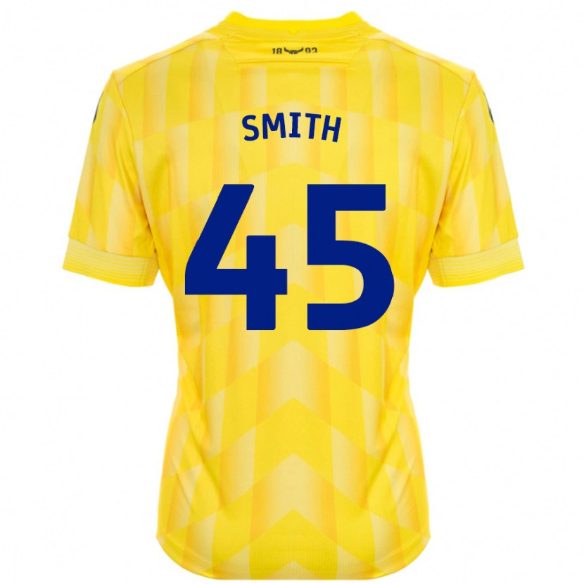 Danxen Kinderen Max Smith #45 Geel Thuisshirt Thuistenue 2024/25 T-Shirt