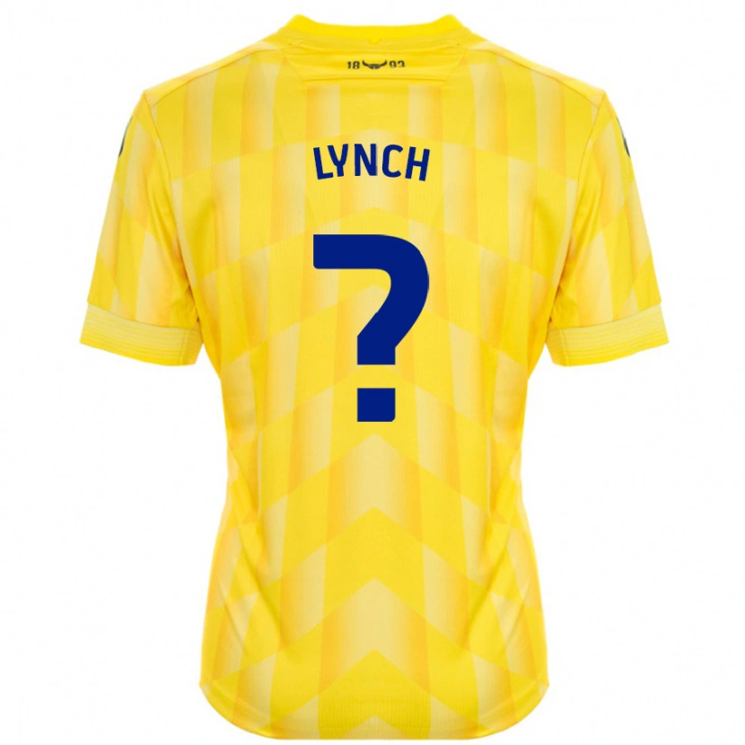 Danxen Kinderen Bobby Lynch #0 Geel Thuisshirt Thuistenue 2024/25 T-Shirt