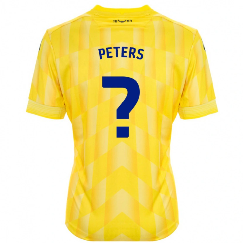 Danxen Kinderen Molly Peters #0 Geel Thuisshirt Thuistenue 2024/25 T-Shirt