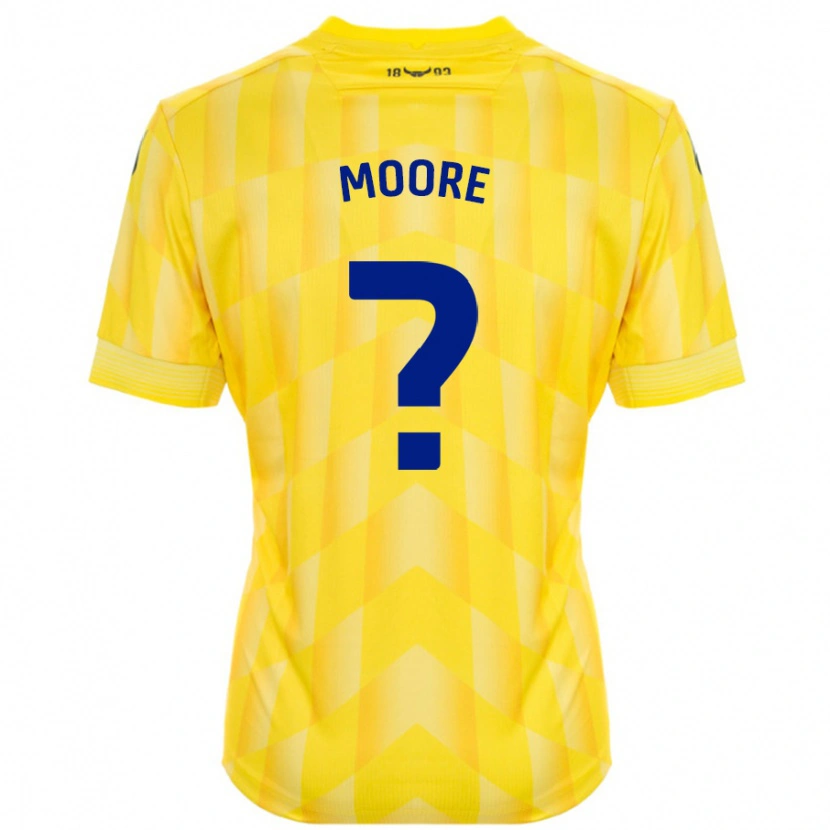 Danxen Kinderen Brogan Moore #0 Geel Thuisshirt Thuistenue 2024/25 T-Shirt