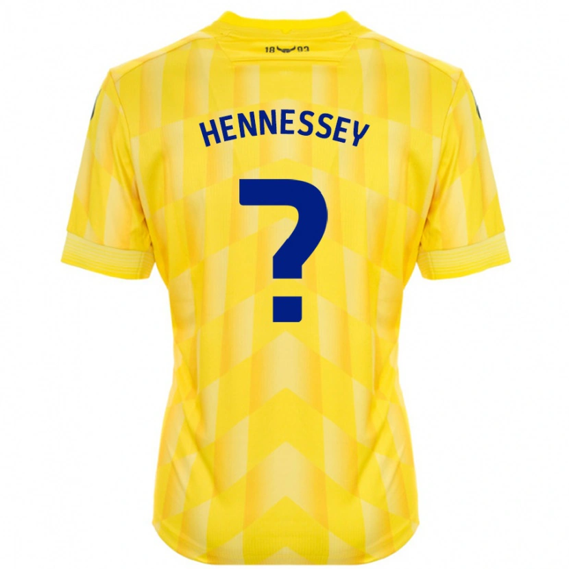 Danxen Kinderen Laura Hennessey #0 Geel Thuisshirt Thuistenue 2024/25 T-Shirt