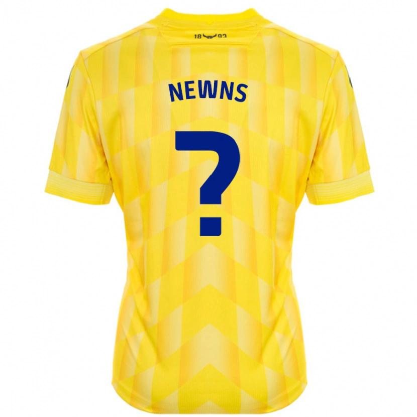 Danxen Kinderen Issy Newns #0 Geel Thuisshirt Thuistenue 2024/25 T-Shirt