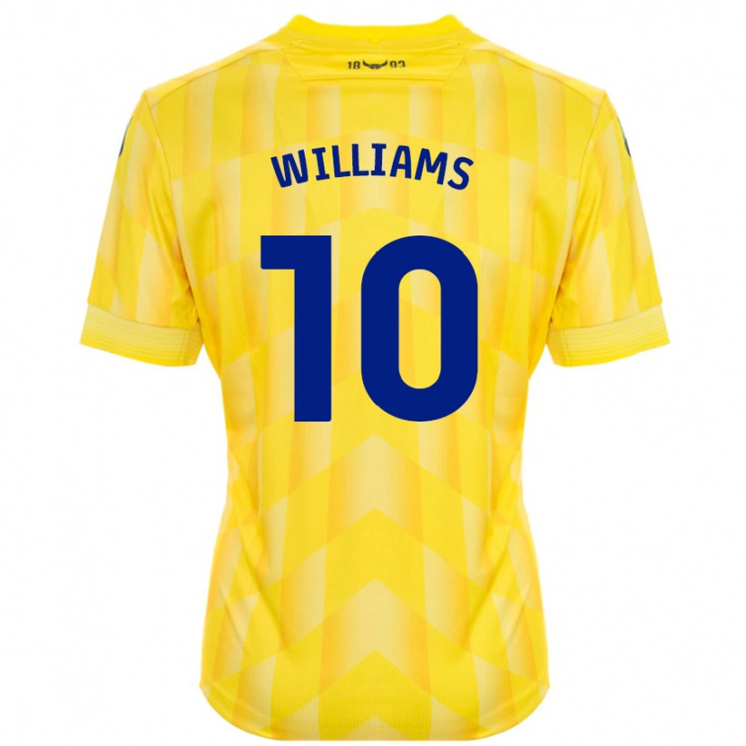 Danxen Kinderen Cheryl Williams #10 Geel Thuisshirt Thuistenue 2024/25 T-Shirt