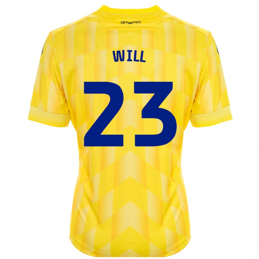 Danxen Kinderen Merrick Will #23 Geel Thuisshirt Thuistenue 2024/25 T-Shirt