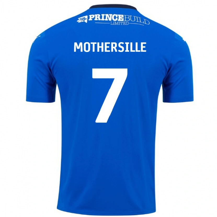 Danxen Kinderen Malik Mothersille #7 Blauw Wit Thuisshirt Thuistenue 2024/25 T-Shirt