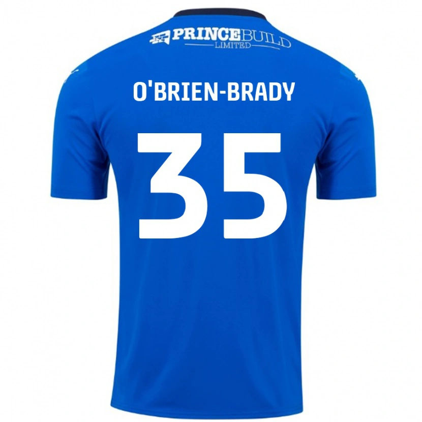 Danxen Kinderen Donay O'brien-Brady #35 Blauw Wit Thuisshirt Thuistenue 2024/25 T-Shirt