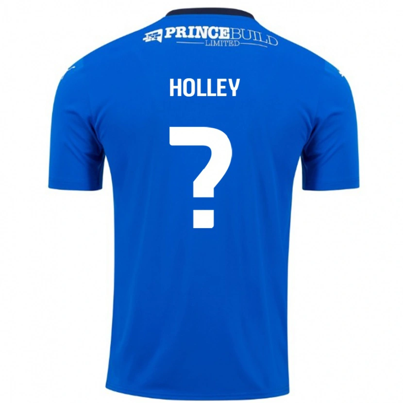 Danxen Kinderen George Holley #0 Blauw Wit Thuisshirt Thuistenue 2024/25 T-Shirt